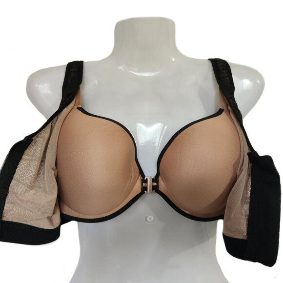 Sexy Black Mesh Victoria Secret Sports Bra 32DDD - Picture 3 of 4